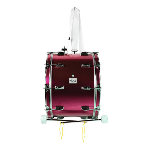 Tambora De 24 X 14 Pulgadas Color Vino New Beat Nbmd-2414c