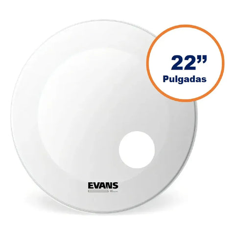 Parche Evans Bd22rgcw Frontal Blanco Aspero Con Hueco