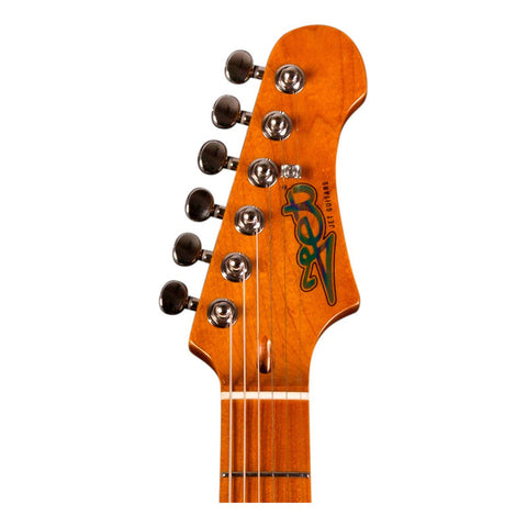 Guitarra Eléctrica Ocean Blue Jet Guitars Js450 Material Del Diapasón Maple Orientación De La Mano Diestro