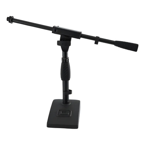 Soporte De Micrófono De Mesa Frameworks En Acero Negro Con Base Ponderada