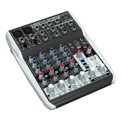 Mezcladora Análoga Behringer Xenyx Qx602mp3 C/ Efectos