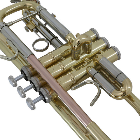 Trompeta En C Acabado De Latón Laqueado Wesner Ptr2000c-l