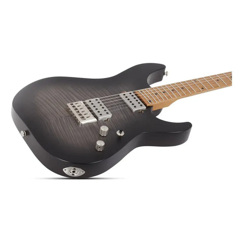 Schecter C-1 Standard Plus  Guitarra Eléctrica Negro Trans Diestro Negro Maple
