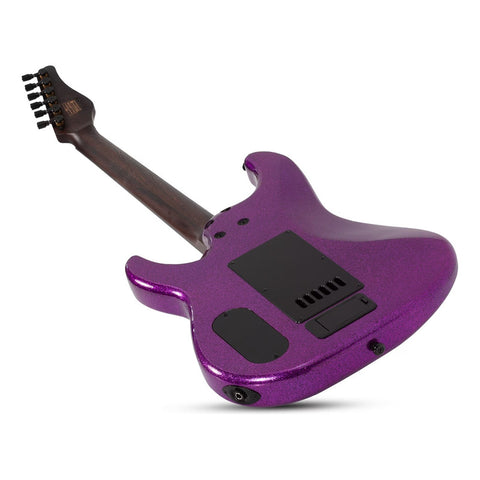 Guitarra Schecter Daniel Haniß Danskimo-6 Purple Sparkle Diestro Violeta Ébano