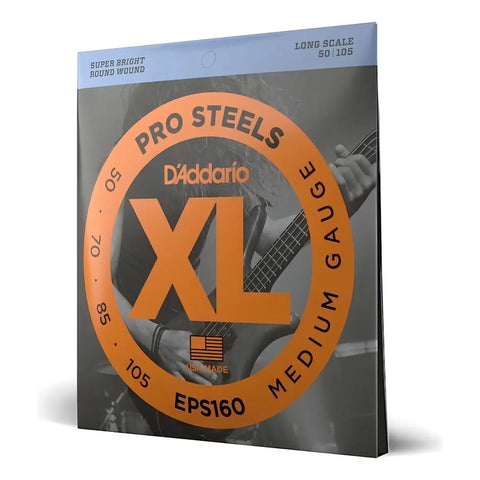 Cuerdas Para Bajo Eléctrico 4:4 D'addario Daddario Eps160