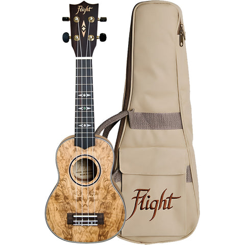 Ukelele Soprano Acustico Fresno, Flight Dus410 Qa/qa Amarillo