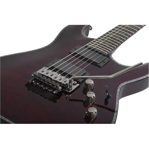 Guitarra Eléctrica Schecter Hellraiser C-1 Rojo Floyd Rose Humbucker Diestro Palo De Rosa