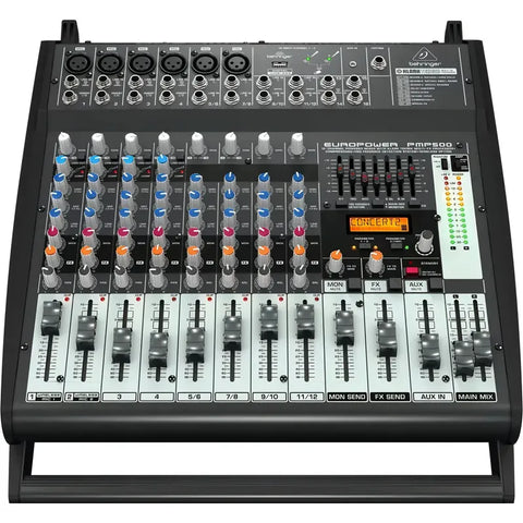 Consola Potenciada Behringer Pmp500 12 Canales 500w Efecto