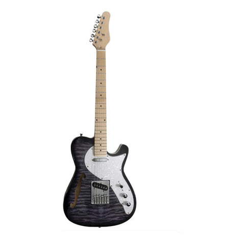 Mars Guitarra Eléctrica Tele Hollowbody Violin Sunburst Diestro Violin
