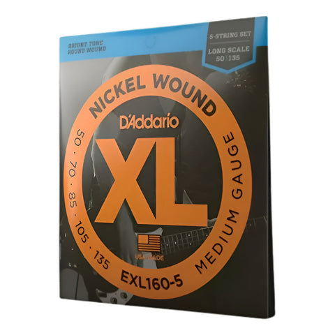 Cuerdas Daddario Bajo 5cds Exl-160-5