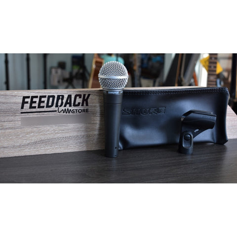 Micrófono Original Dinámico Con Interruptor, Shure Sm58s Gris