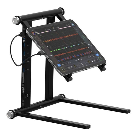 Soporte Para Dj Laptop Con Hub Usb Y Usb C Reloop Stand Hub Negro