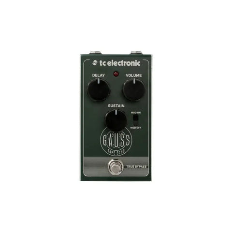Pedal Delay Tc Electronic Gauss Tape Echo Guitarra Verde Oscuro