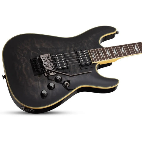 Guitarra Eléctrica Negro, Schecter Omen Extreme-6 Fr Diestro See-thru Black Palo De Rosa