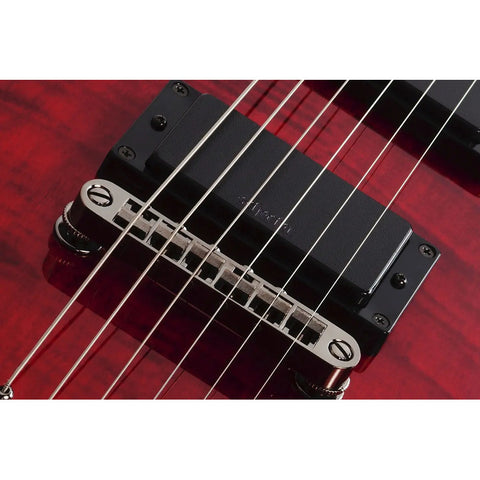 Guitarra Eléctrica Crimson Red Burst Schecter Demon-6 Crb Diestro Crimson Red Burst Wengué