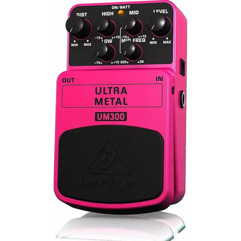 Pedal P/ Guitarra Distorsión Ultra Metal, Behringer Um300 Rosa