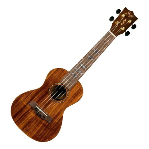 Ukelele Concierto Flight Duc445 Acacia Marrón Con Estuche