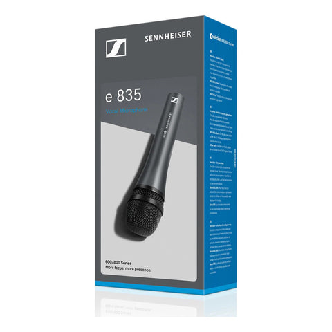 Micrófono Dinámico Cardioide P/voz Y Habla Sennheiser E835 Negro