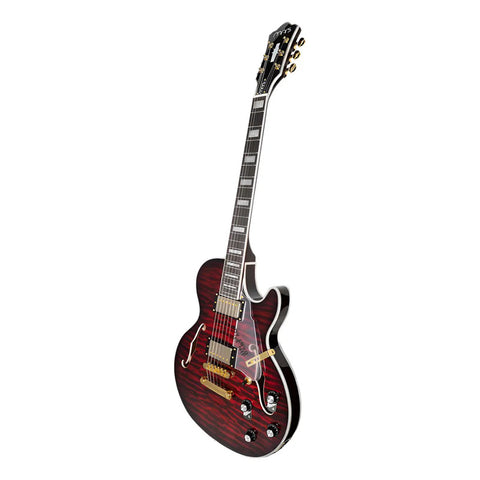Guitarra Eléctrica 6 Cuerdas Mars Les Paul Jazz Red Color Rojo Material Del Diapasón Palo De Rosa Orientación De La Mano Diestro
