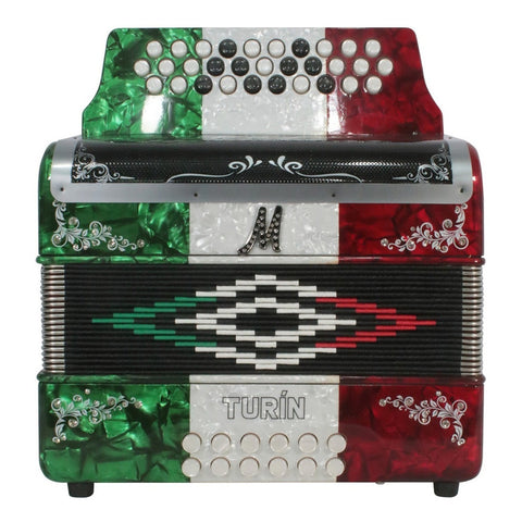 Acordeón Bandera De 31 Botones Tono De Fa Moretti Turin Fbe