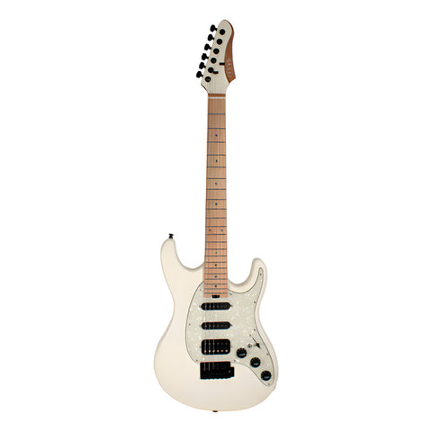 Guitarra Eléctrica Stratocaster Classic White Mars Strat Clw Diestro Blanco Palo De Rosa