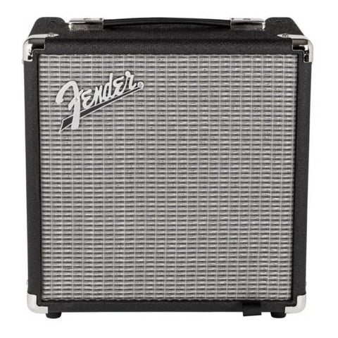 Amplificador Para Bajo De 25w Fender Rumble Series 25 V3 Negro/plata