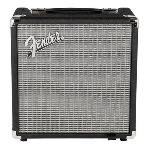 Amplificador Para Bajo De 25w Fender Rumble Series 25 V3 Negro/plata