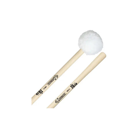 Mazo Para Bombo Cabeza Suave Grande Vic Firth Mb3s Color Madera 14 1/8