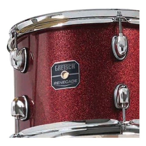 Batería Acústica Completa Gretsch Renegade Ruby Sparkle Brillo Rubí