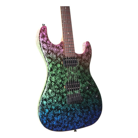 Guitarra Eléctrica Jet Guitars Js-50 Elite Art Blue Diestro Azul Palisadro
