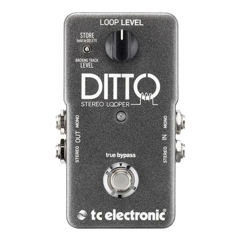 Pedal D/doble Interruptor, Tc Electronic Ditto Stereo Looper Negro
