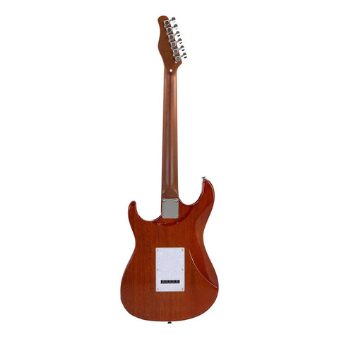 Guitarra Eléctrica Con Case Serie Unique Babilon Leggend-am Color Amarillo
