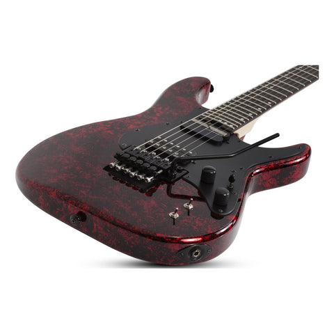 Guitarra Schecter Sun Valley Super Shredder Fr S Red Reign Diestro Rojo Ébano