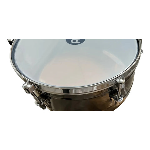Timbales 14 Y 15 PuLG Con Soporte Cencerro Meinl Mt1415bn+ Grey