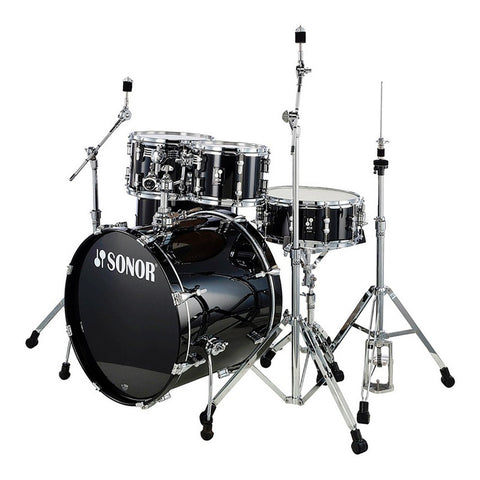 Bateria Acústica Color Negro Piano Sonor Aq1 Studio Set Pib Negro Piano