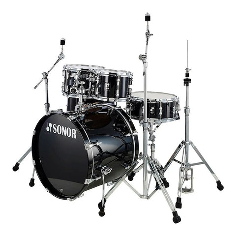 Bateria Acústica Color Negro Piano Sonor Aq1 Studio Set Pib Negro Piano