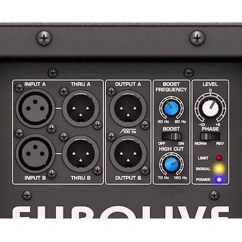 Behringer B1200d-pro Bocina Subwoofer Activo Crossover 500wa Negro