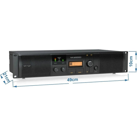 Amplificador Behringer Nx3000d Poder De Audio Profesional Negro 3000 W