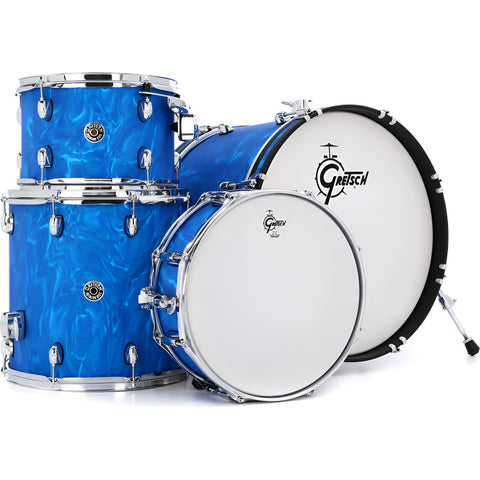 Batería Gretsch 18 Catalina Club Jazz 3 Pza Ct1j484 Blue Fla Azul