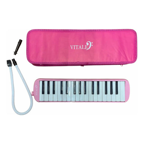 Melódica Vitale Rosa 32 Teclas Con Estuche Semirrígido Qm32a4-pksl