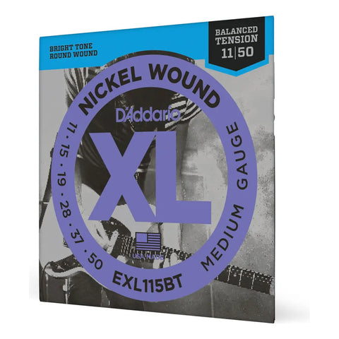 Cuerda Balanceada Para Guitarra D'addario 011 Exl115bt