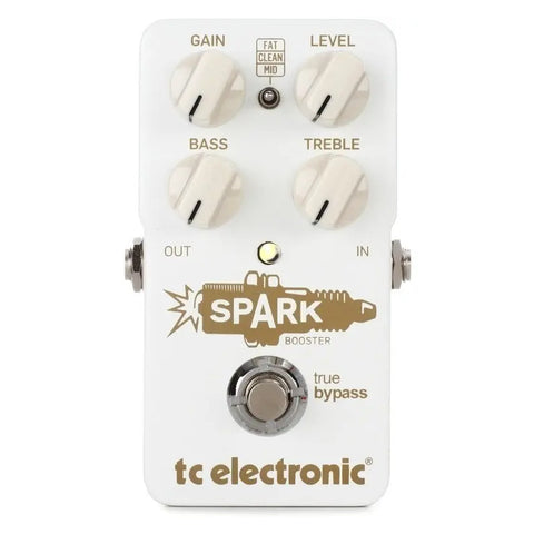 Pedal Tc Electronic Spark Booster Para Guitarra Blanco Análogo