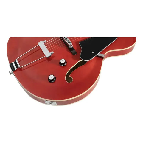 Guitarra Mars Eléctrica Mod. Archtop P90 Diestro Rojo Maple