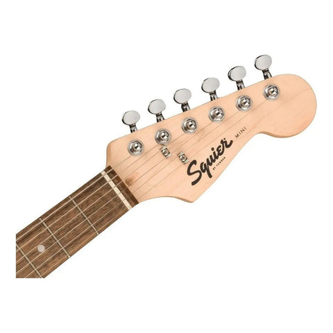 Guitarra Eléctrica Infantil Squier By Fender Mini Stratocaster De Álamo Shell Pink Brillante Diapasón De Laurel Indio Diestro Laurel De La India