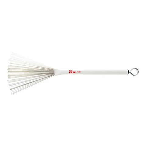 Par Escobillas Cepillo De Alambre Jazz Brush Vic Firth Wb Blanco