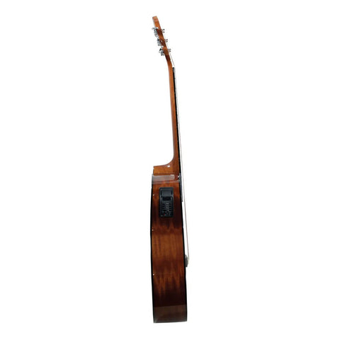 Guitarra Electroacústica Sombreada La Sevillana Ga-320ceq Sombreado Transparente