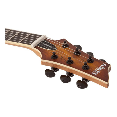 Guitarra Electrica Solida Schecter C-1 Exotic Spalted Maple Diestro Black Cherry Palo De Rosa