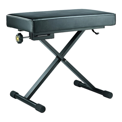 Hércules Kb200b Banco Asiento Profesional Para Piano Teclado Color Negro