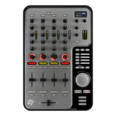 Controlador Para Software De Dj 4 Canales Stanton Scs1m Color Negro