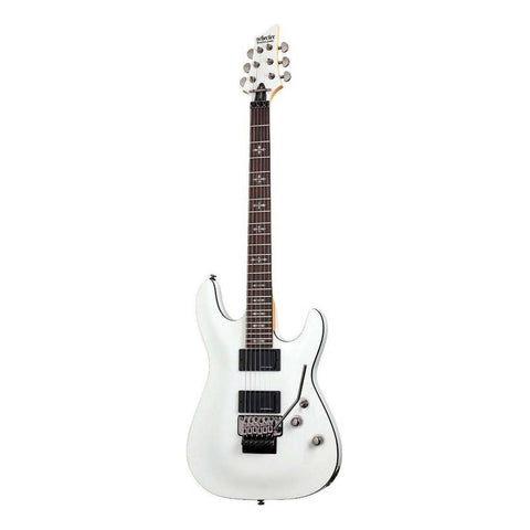Guitarra Schecter Demon-6 Fr Blanca Tilo Puente Floyd Rose C 24 Trastes